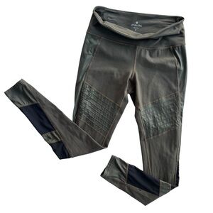 Athleta Women’s Sz S Ancient Forest Green High Rise Powerful Gleam Tight Legging